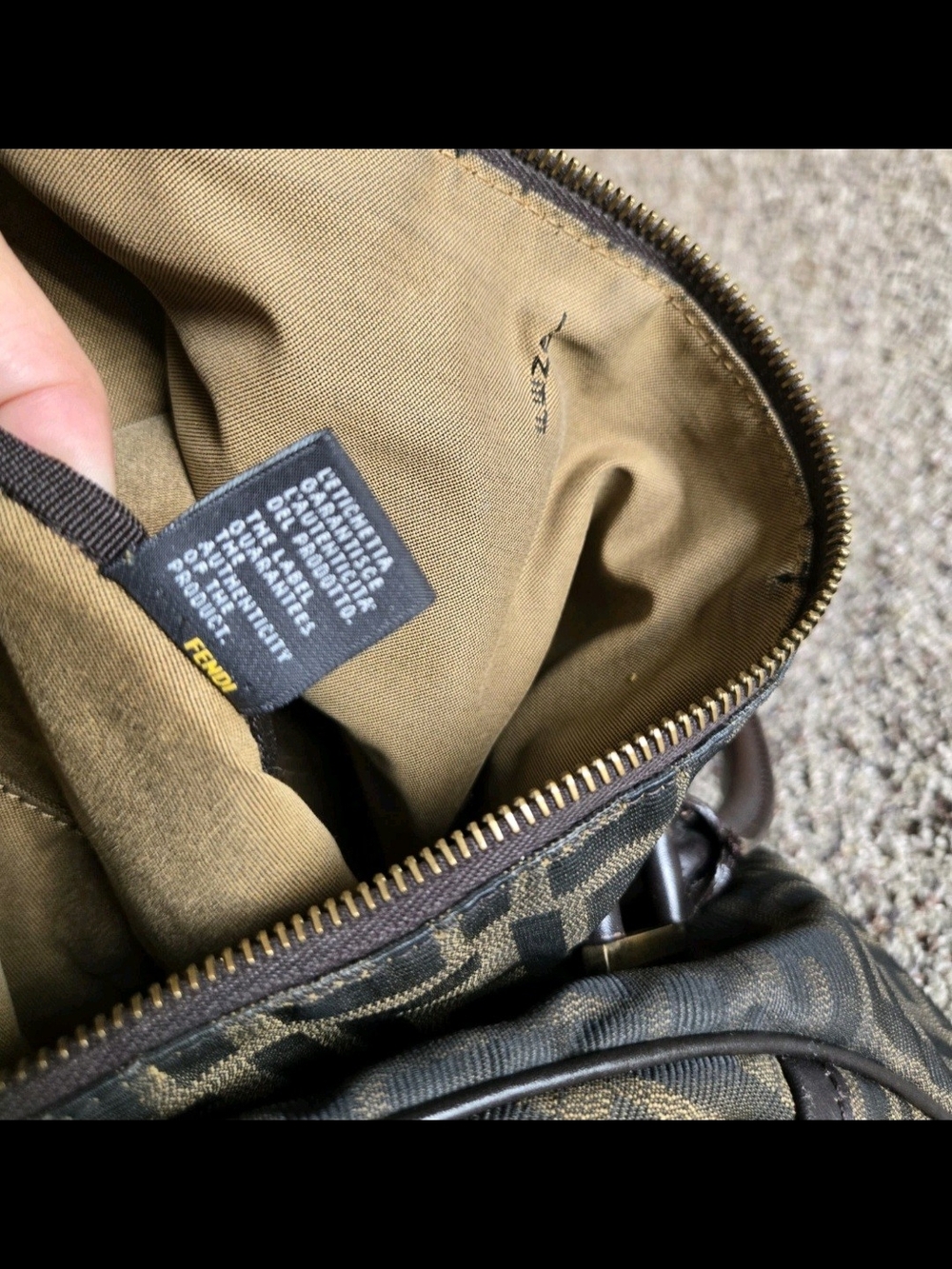 Fendi Zucca Canvas Satchel in Brown - Picture 15 of 16